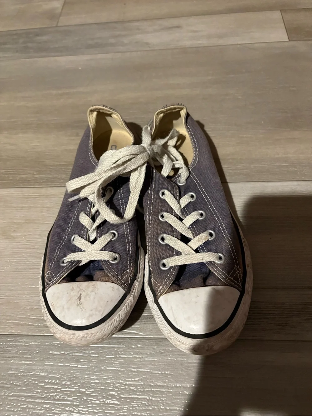 Converse Kids Grey Canvas Low-Top Sneakers